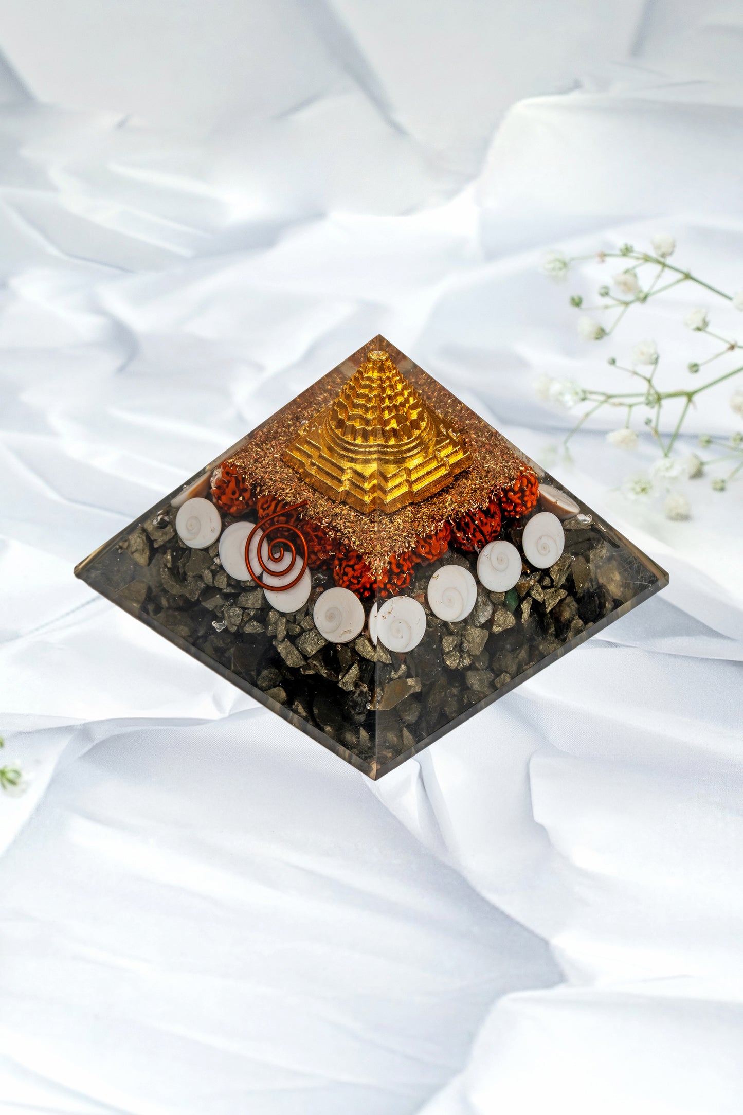 Shree Yantra Gomti Chakra Orgone Pyramid