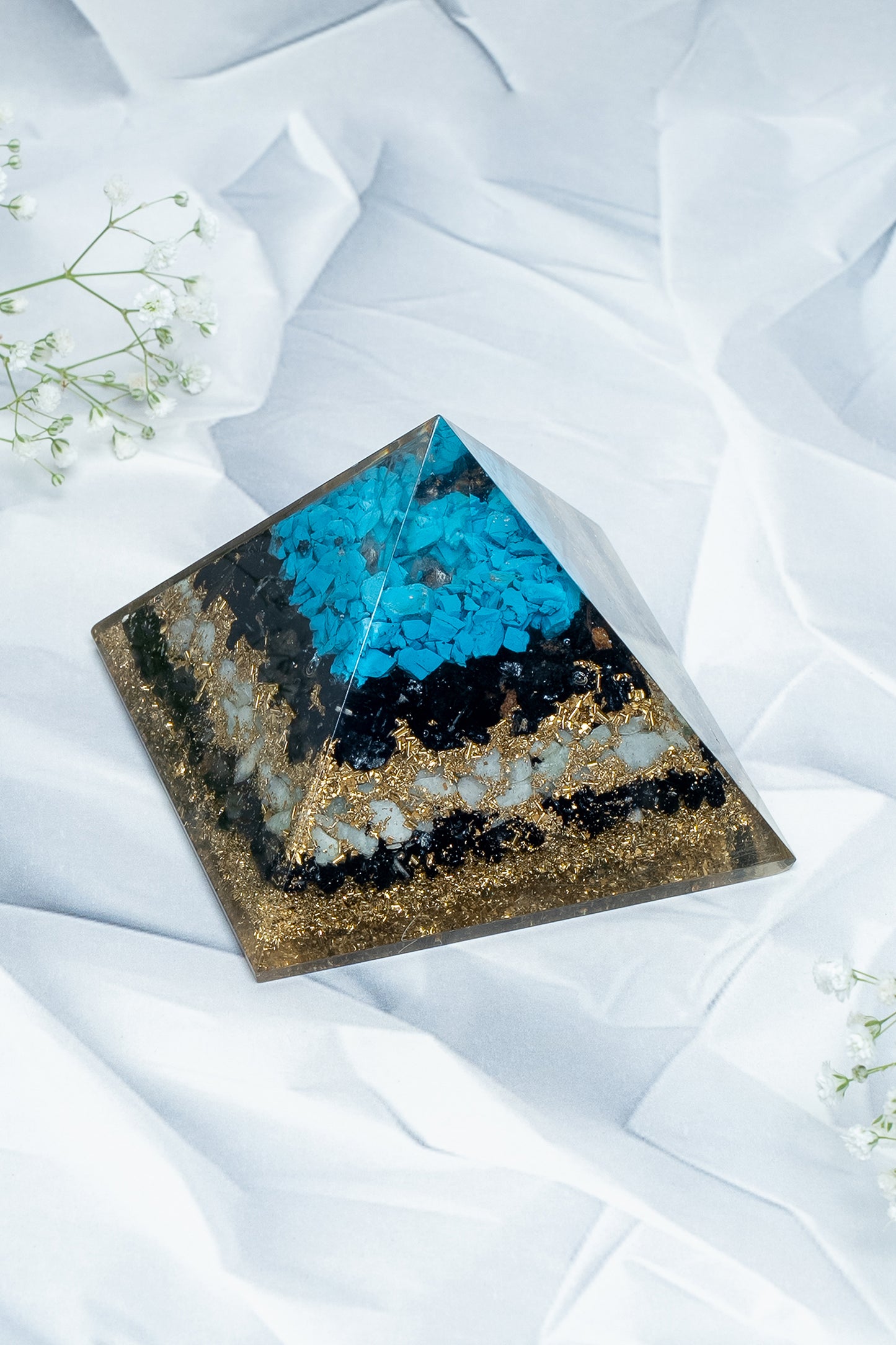 Divine Pyrite Protection & Prosperity Pyramid