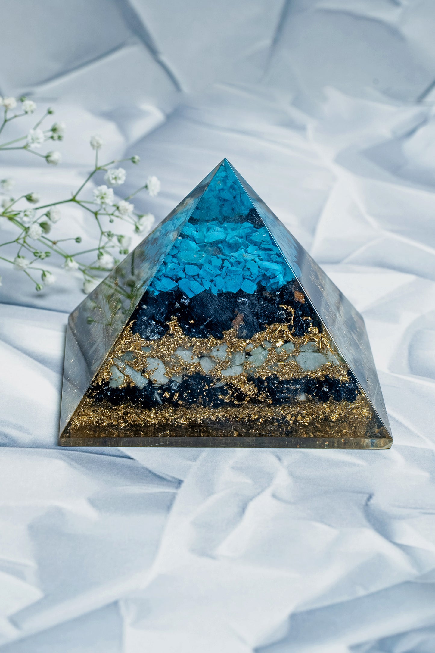 Divine Pyrite Protection & Prosperity Pyramid