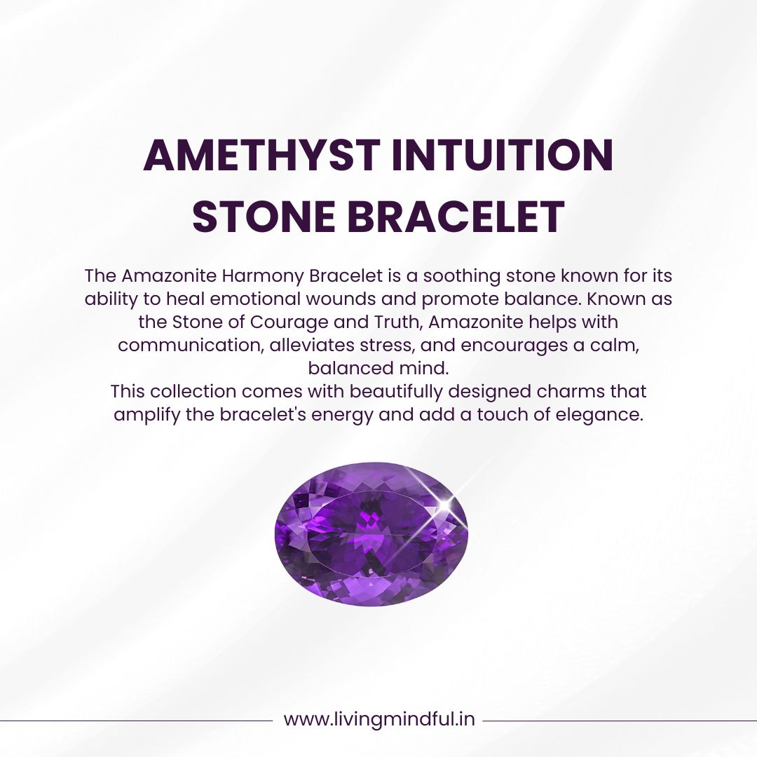 Amethyst Stone Bracelet - Intuition
