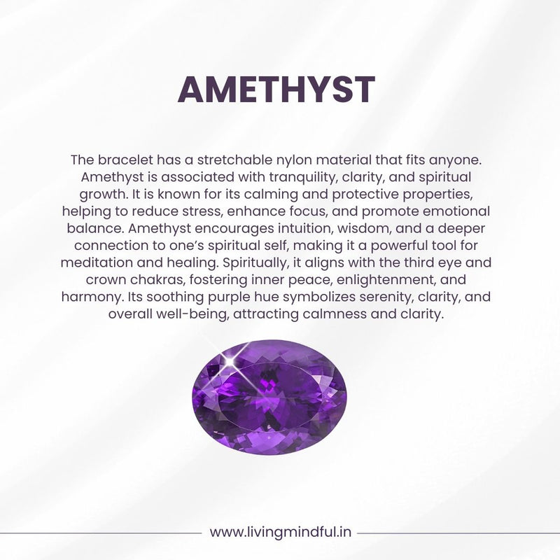 Amethyst Bracelet - Intuition 10mm