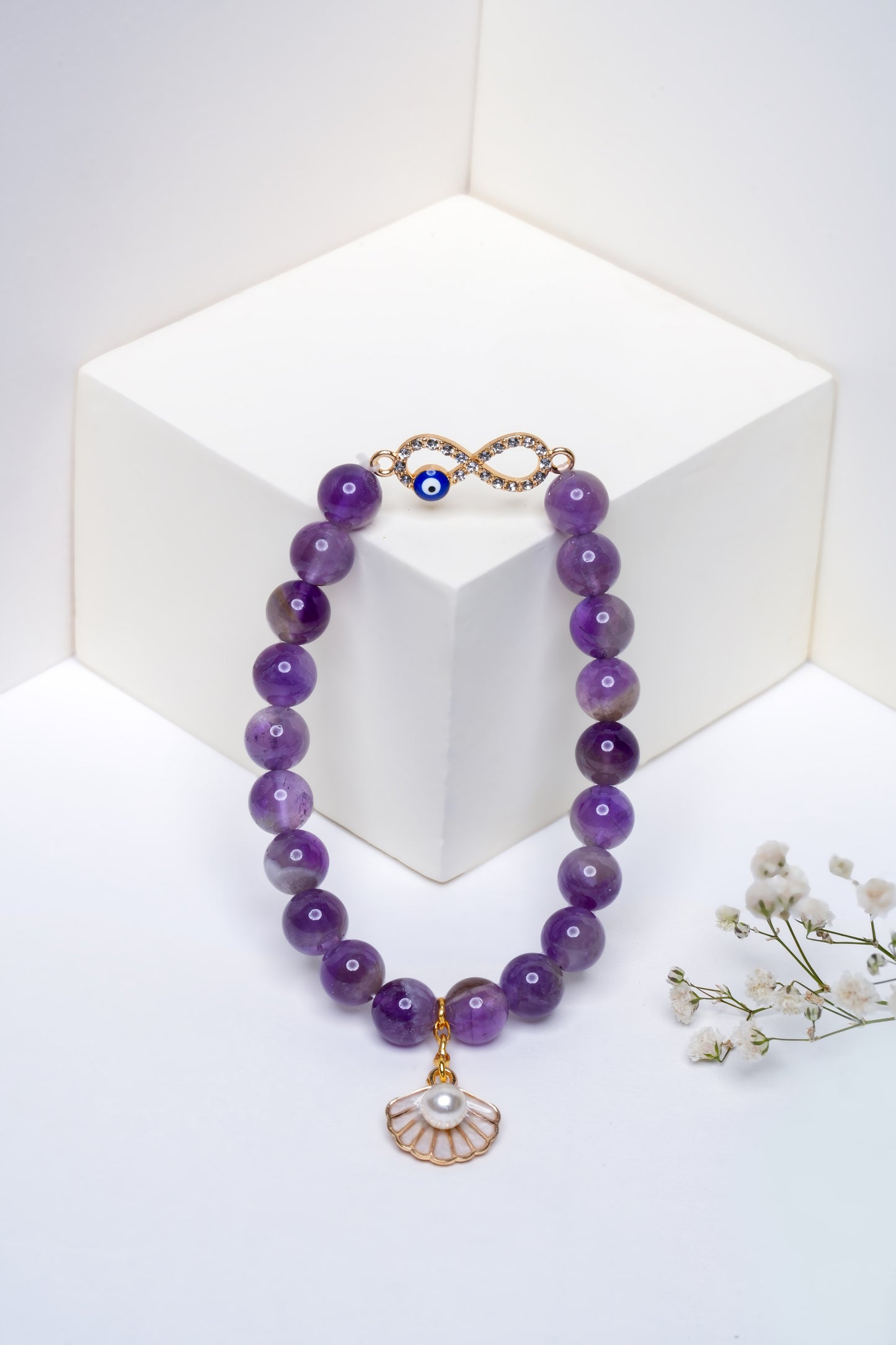 Amethyst Stone Bracelet - Intuition