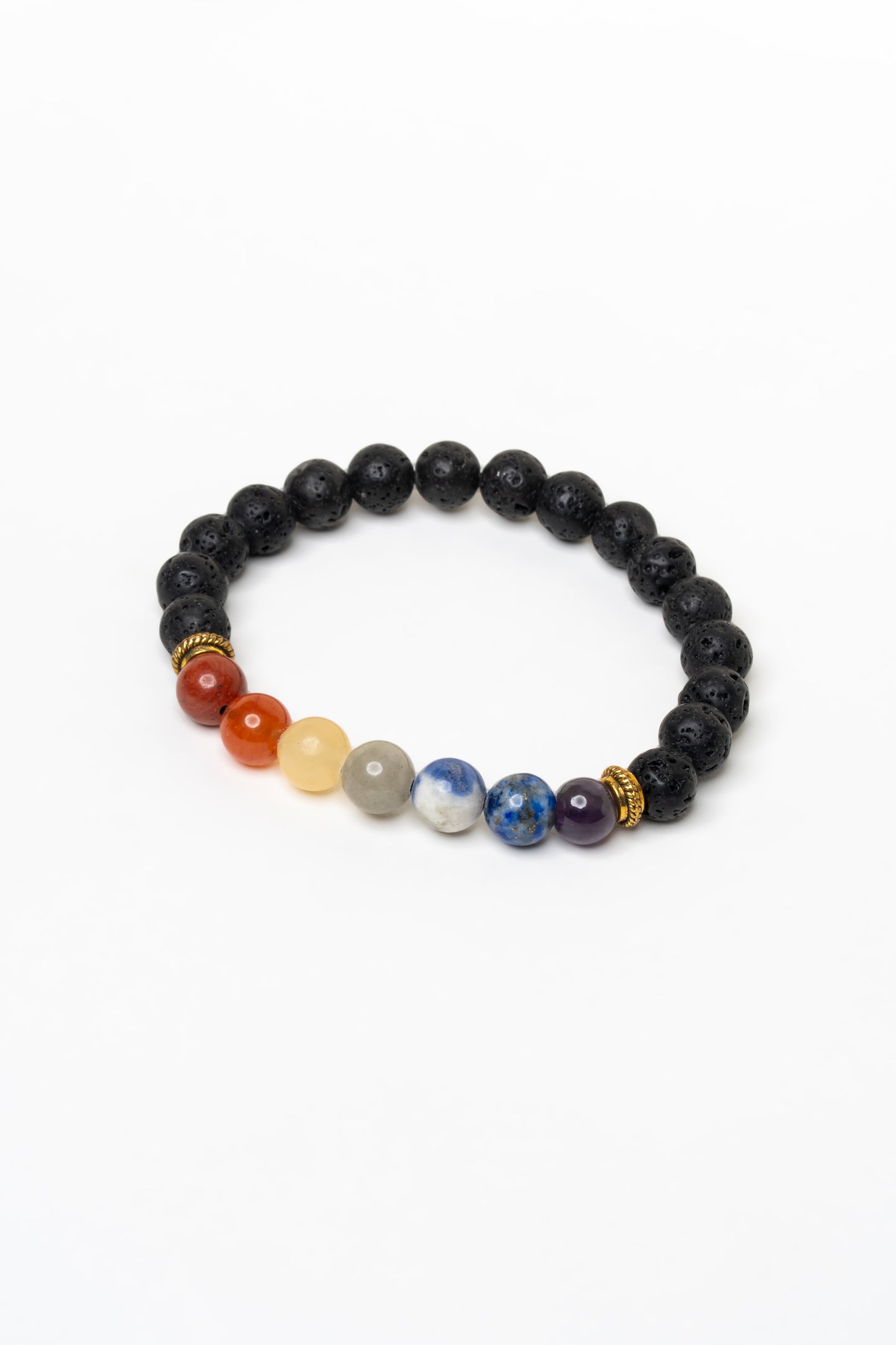Lava Beads and Seven Chakra