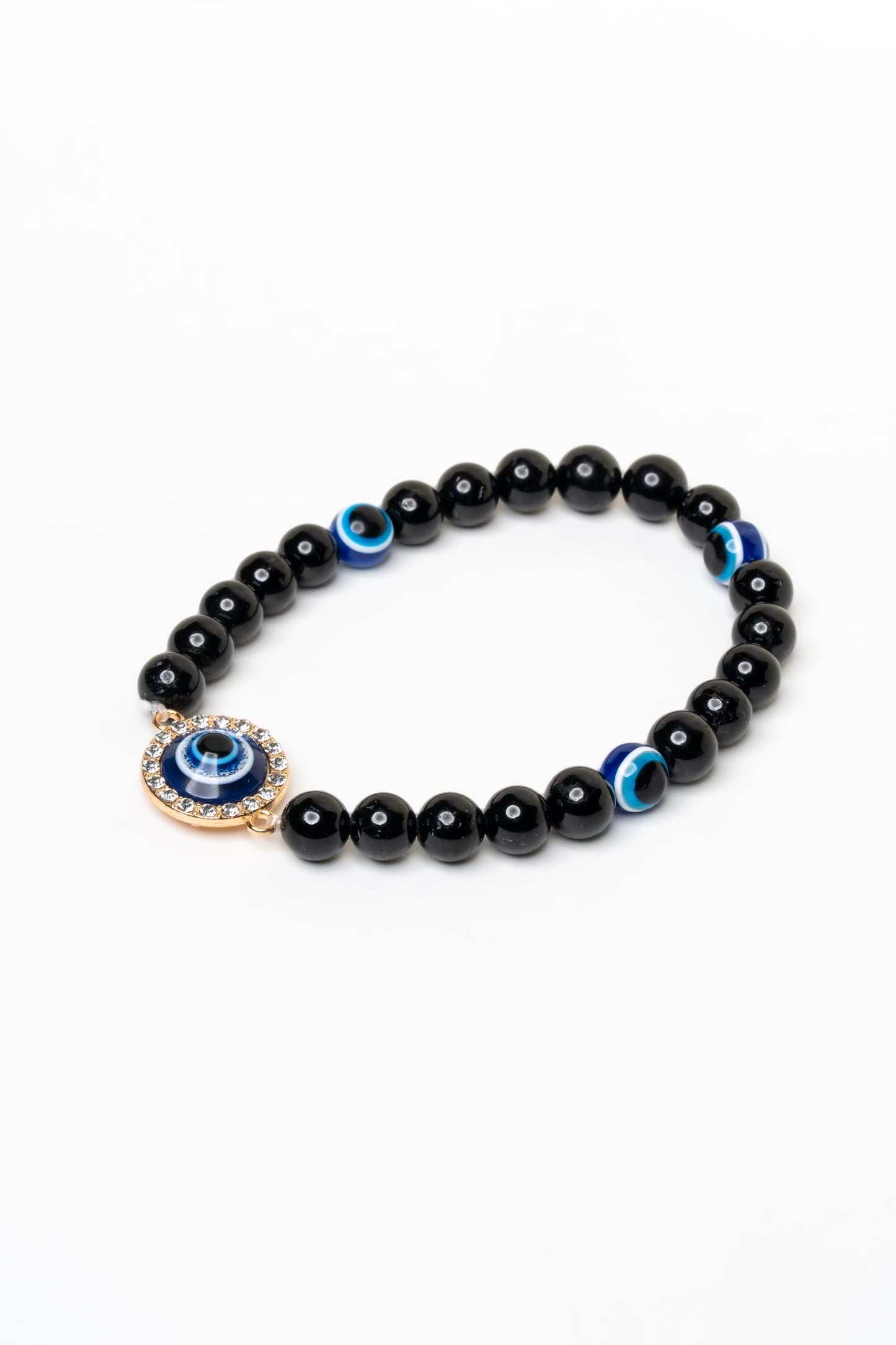 Obsidian & Evil Eye Bracelet - Protection