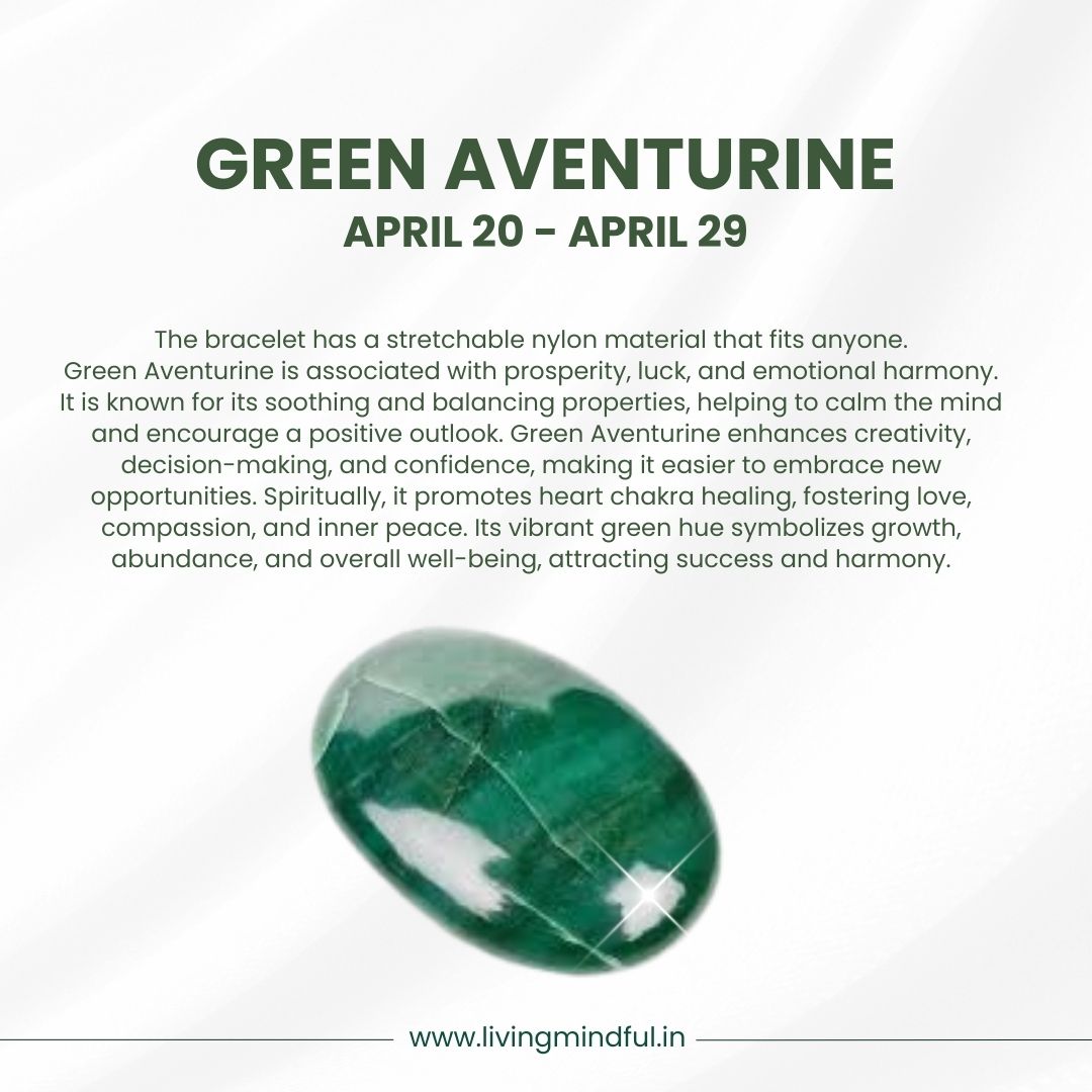 Green Aventurine – Taurus (Apr 20-Apr 30)