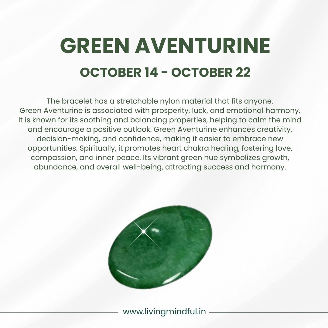 Green Aventurine – Libra (October 13 - October 22)