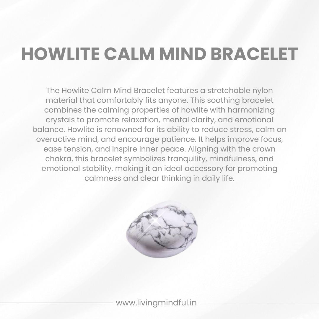 Howlite Bracelet - Calm Mind