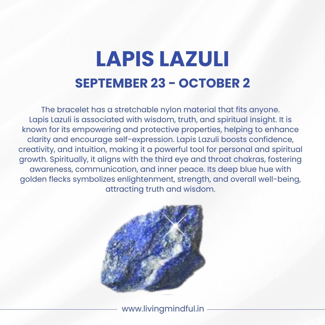 Lapis Lazuli – Libra (Sept 23- Oct 1)
