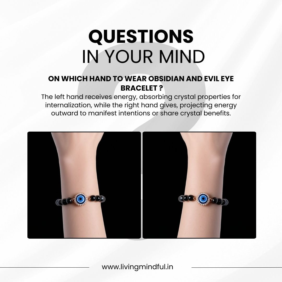 Obsidian & Evil Eye Bracelet - Protection