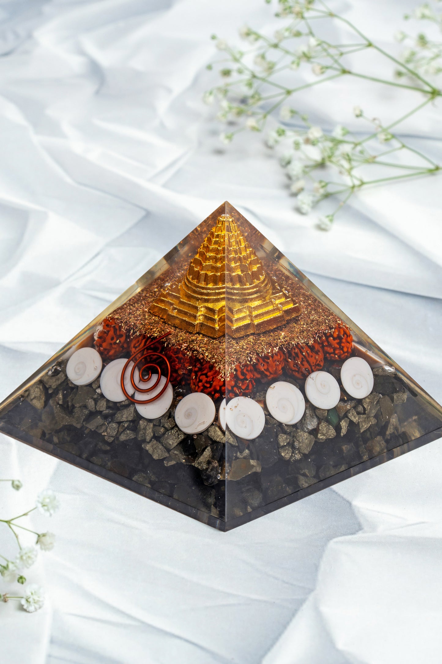 Shree Yantra Gomti Chakra Orgone Pyramid
