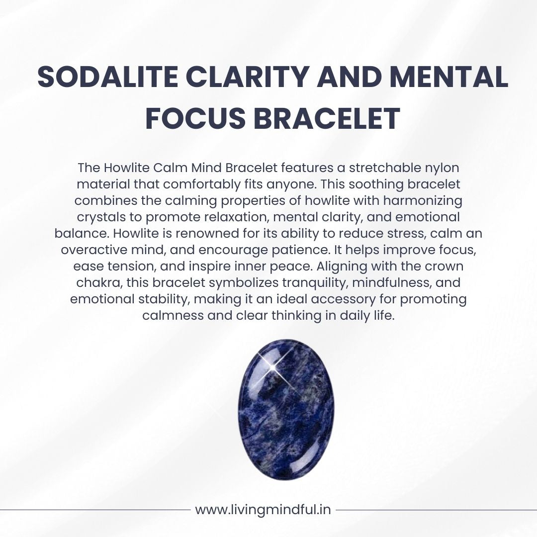 Sodalite Bracelet - Emotional Balance & Mental Focus