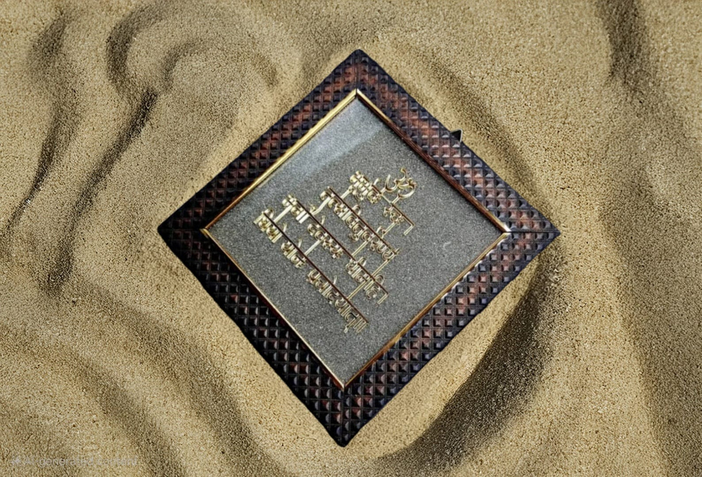 Gayatri Mantra Pyrite Dust Plate