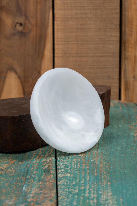 Selenite Charging Bowl – Round Shape