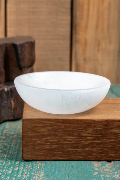 Selenite Charging Bowl – Round Shape