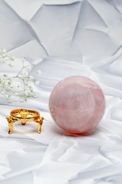 Rose Quartz Crystal Ball – Sphere of Love & Emotional Healing