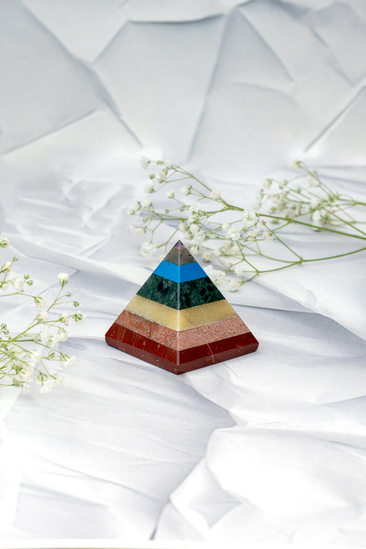 Divine Magic Solar Energy 7 Chakra Orgone Pyramid