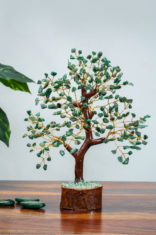Green Aventurine Wishing Tree (Kalpavriksha)