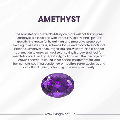 Amethyst Bracelet - Intuition 10mm