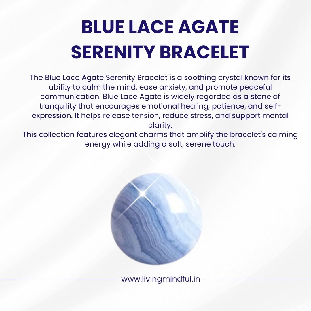 Blue Lace Agate Bracelet - Serenity