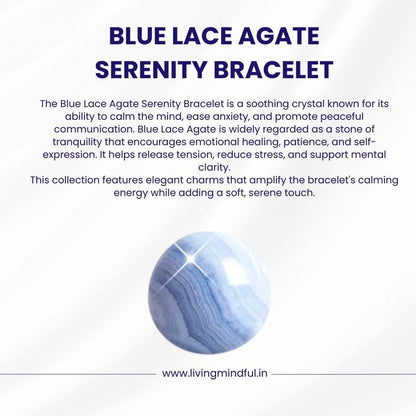 Blue Lace Agate Bracelet - Serenity
