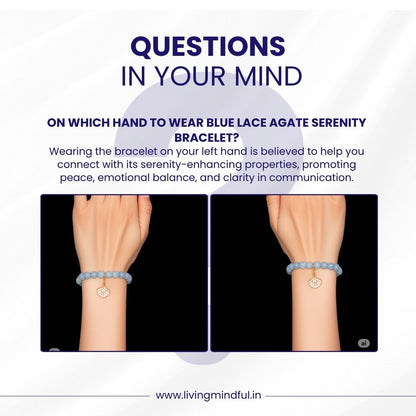 Blue Lace Agate Bracelet - Serenity