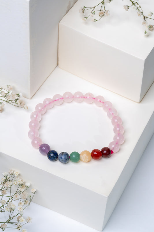 Rose Quartz and Seven Chakra