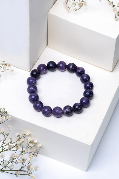 Lepidolite Bracelet - Hormonal Balance & Peace
