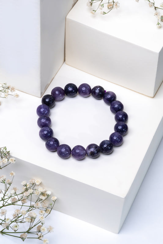 Lepidolite Bracelet - Hormonal Balance & Peace