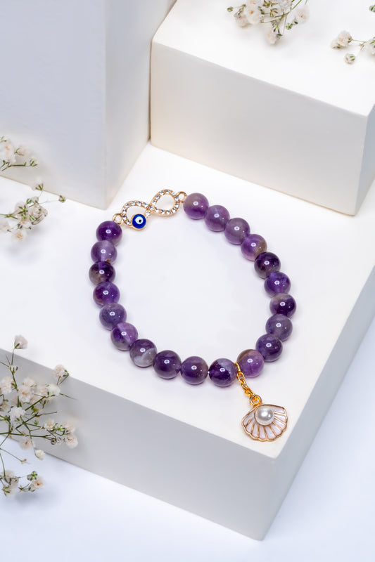 Amethyst Stone Bracelet - Intuition
