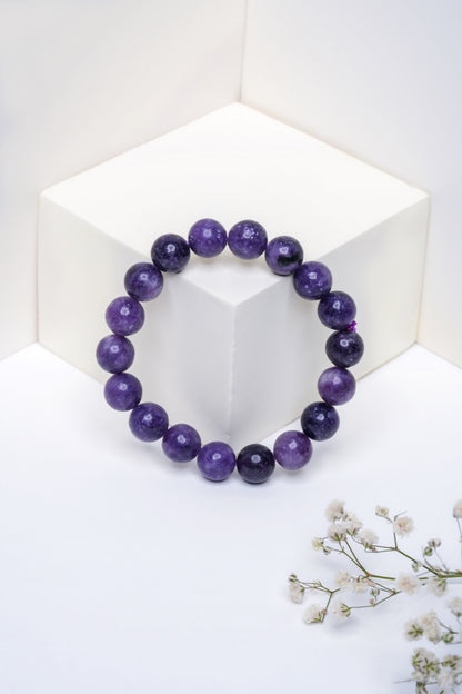 Lepidolite Bracelet - Hormonal Balance & Peace