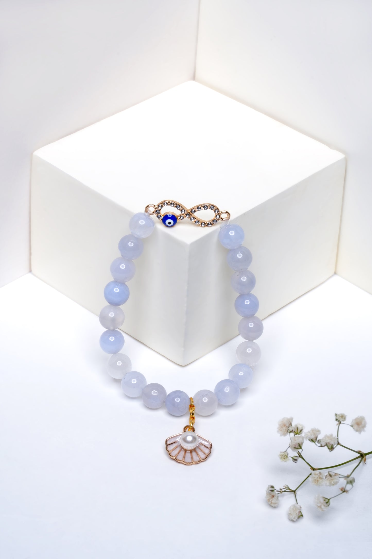 Blue Lace Agate Bracelet - Serenity