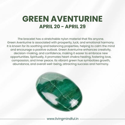 Green Aventurine – Taurus (Apr 20-Apr 30)