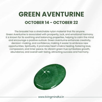 Green Aventurine – Libra (October 13 - October 22)