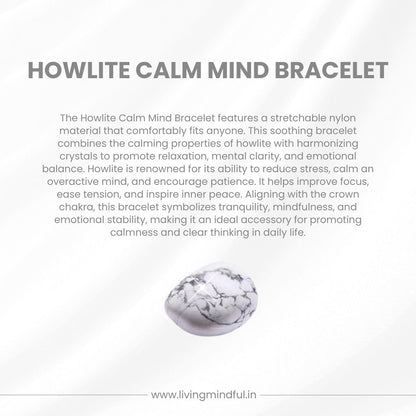 Howlite Bracelet - Calm Mind