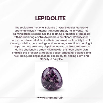 Lepidolite Bracelet - Hormonal Balance & Peace