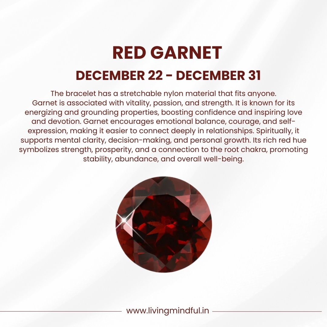 Garnet – Capricon (December 22–December 31)