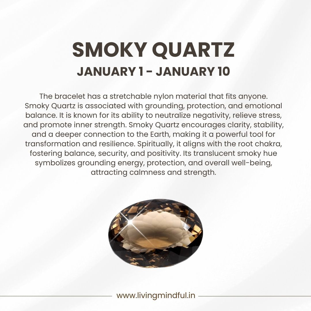 Smoky Quartz – Capricon (January 1–January 10)