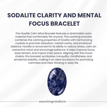 Sodalite Bracelet - Emotional Balance & Mental Focus