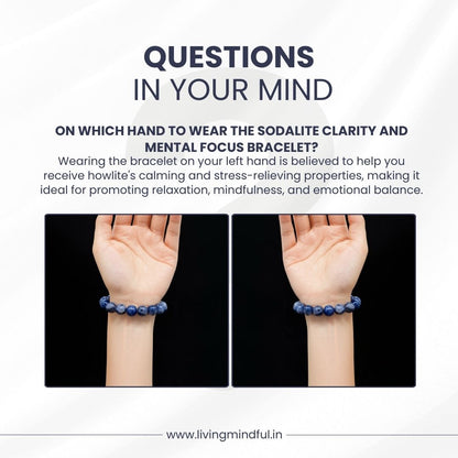 Sodalite Bracelet - Emotional Balance & Mental Focus