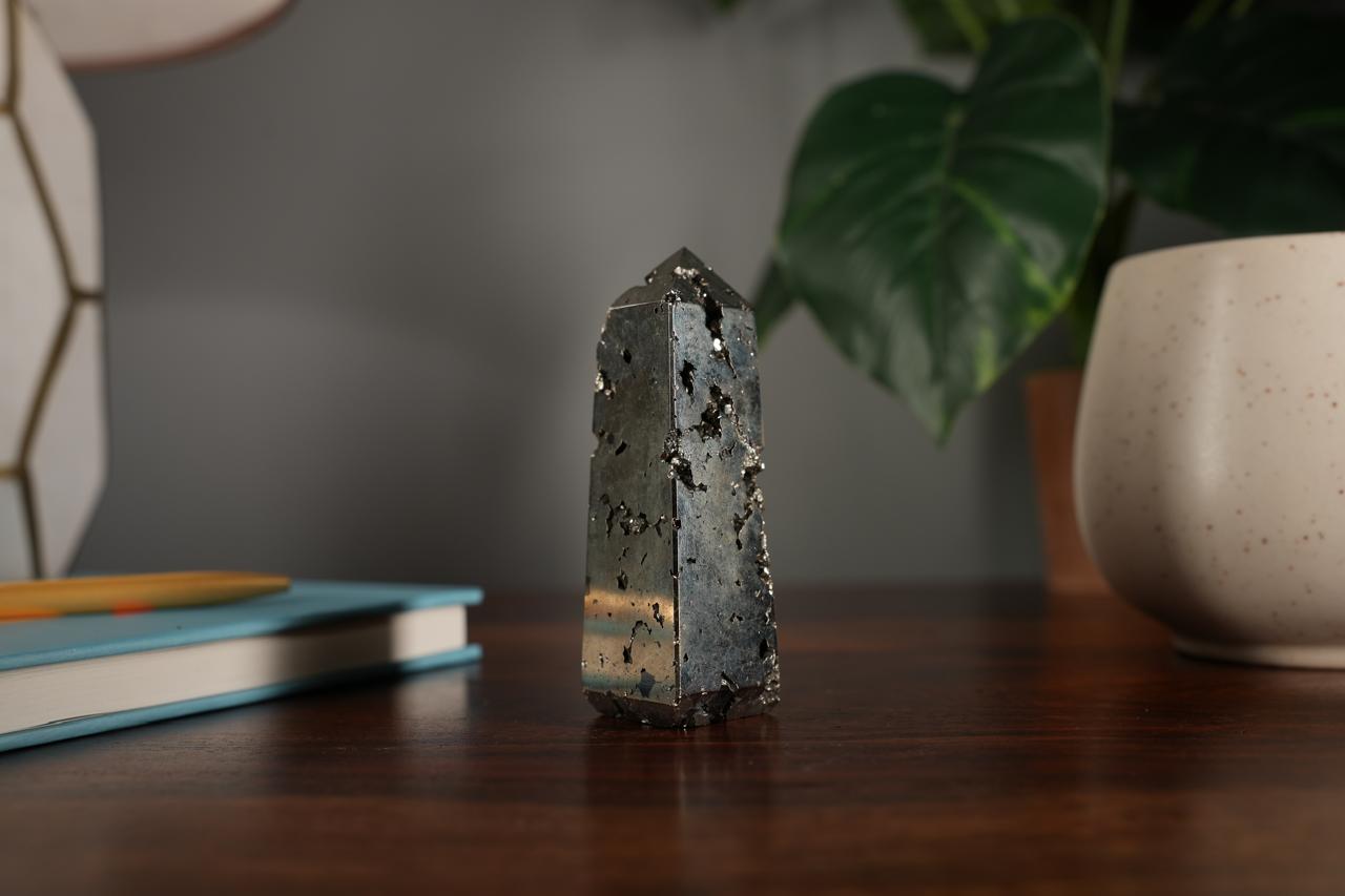 Pyrite Crystal Wand/Tower