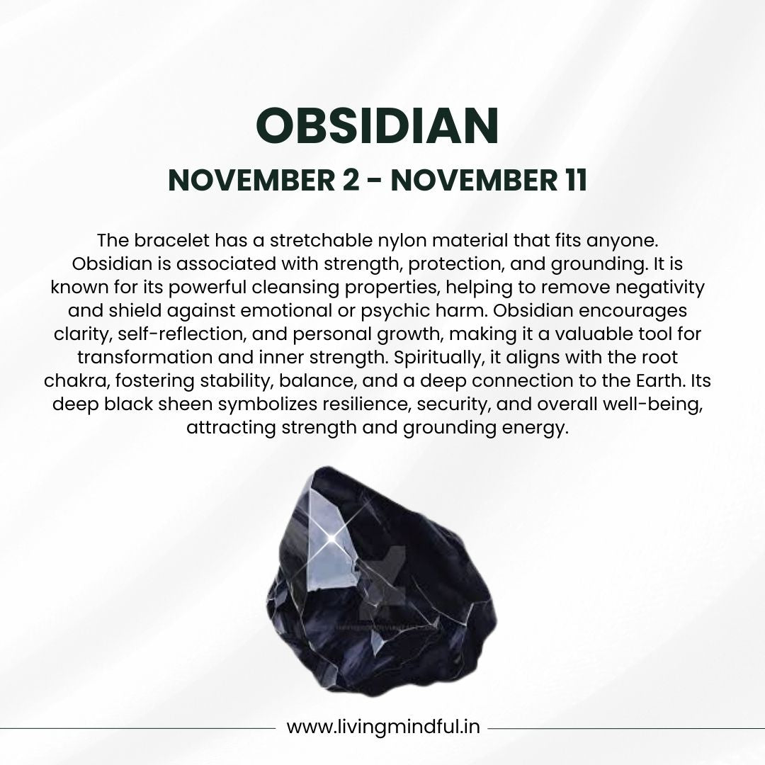 Obsidian- Scorpio (November 2–November 11)