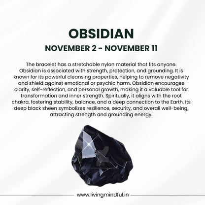 Obsidian- Scorpio (November 2–November 11)