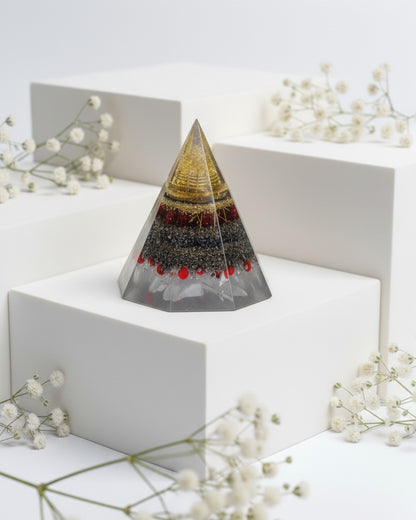 Self-Charging Laxmi Wealth Pyrite Pyramid