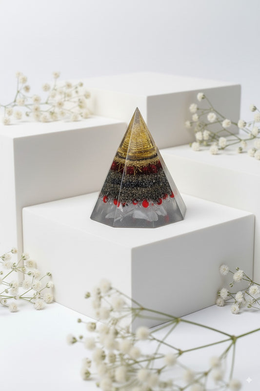 Self-Charging Laxmi Wealth Pyrite Pyramid